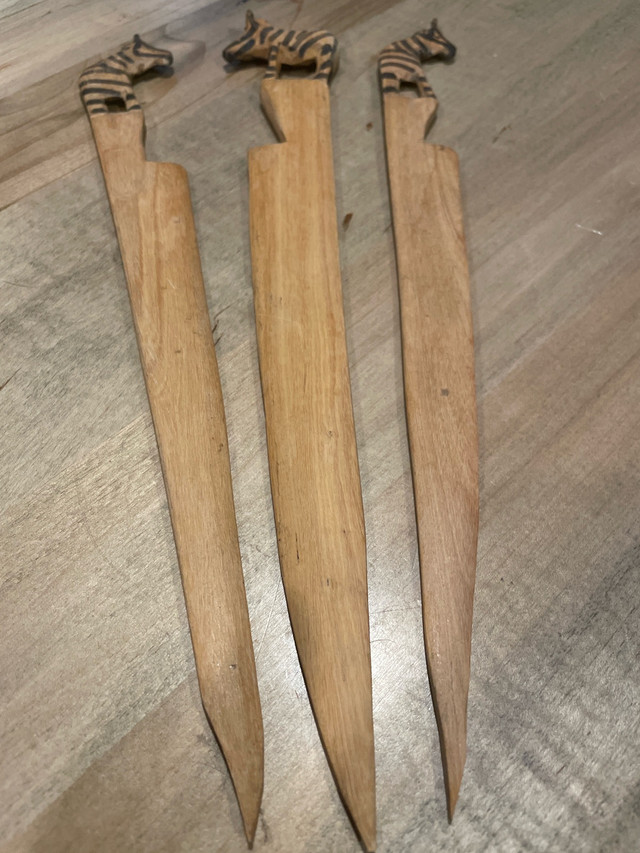 Wooden Zebra Letter Openers - photo 3