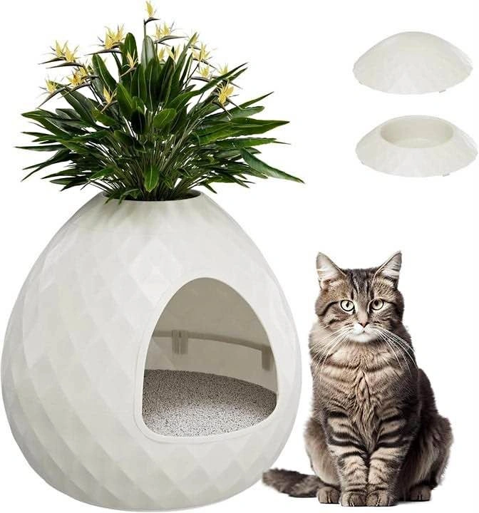 Hidden Planter Cat Litter Box