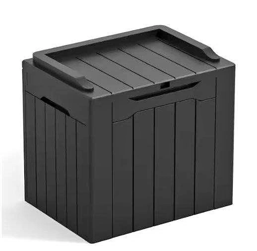 32 Gallon Resin Deck Box Outdoor Storage Bench