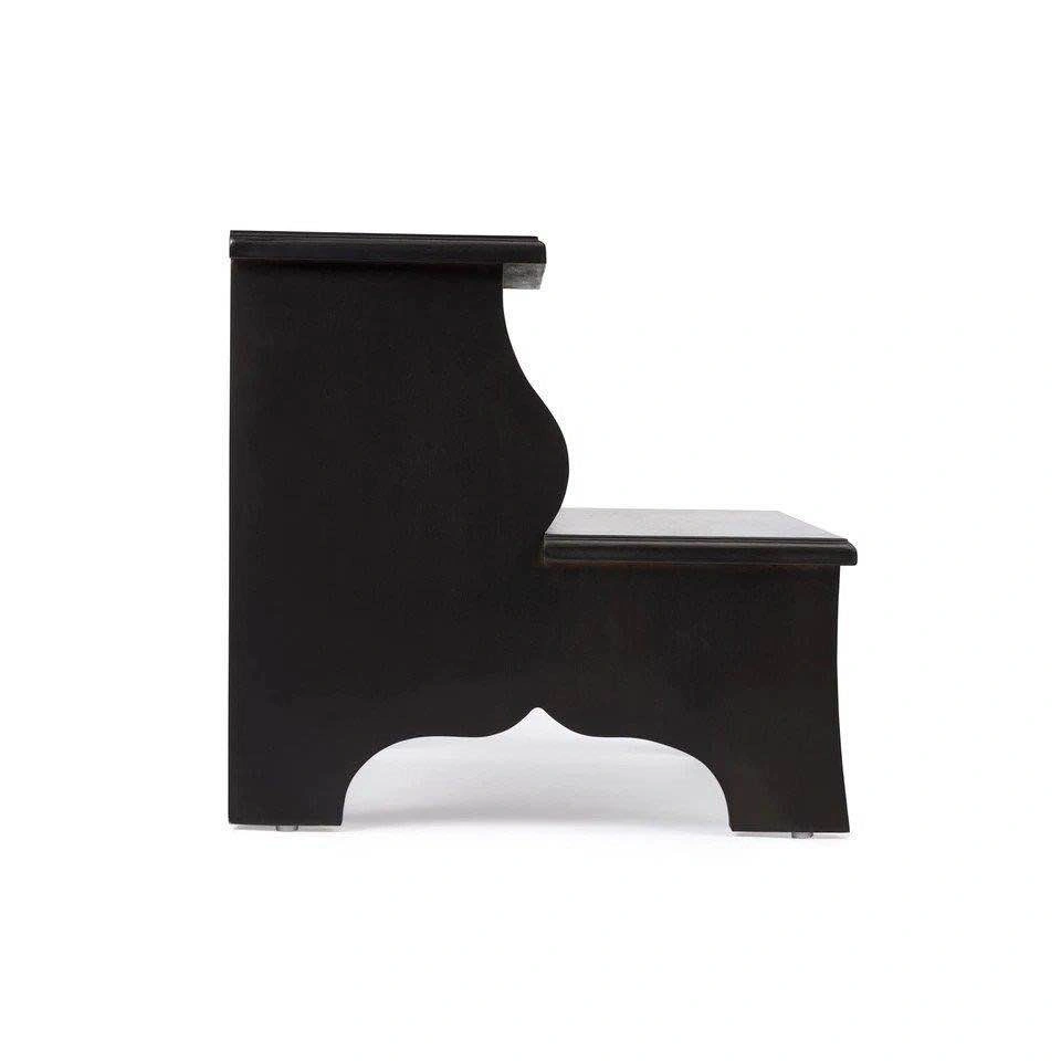 Brand New Black Wooden Two Step Stool - photo 2