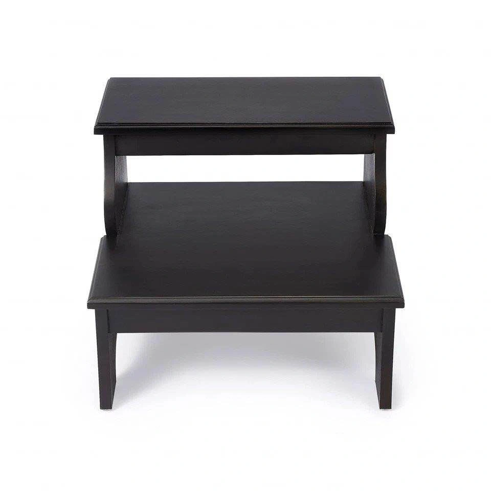 Brand New Black Wooden Two Step Stool - photo 3