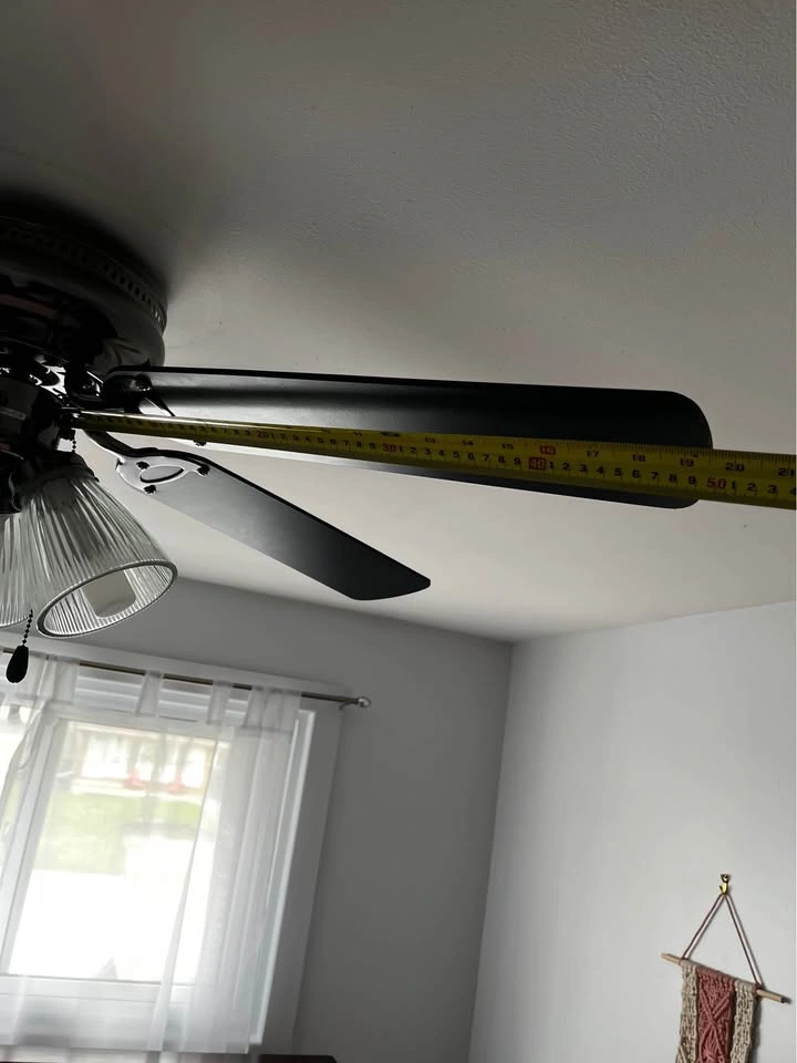 Black 52-Inch Ceiling Fan with 3-Light Kit - photo 5
