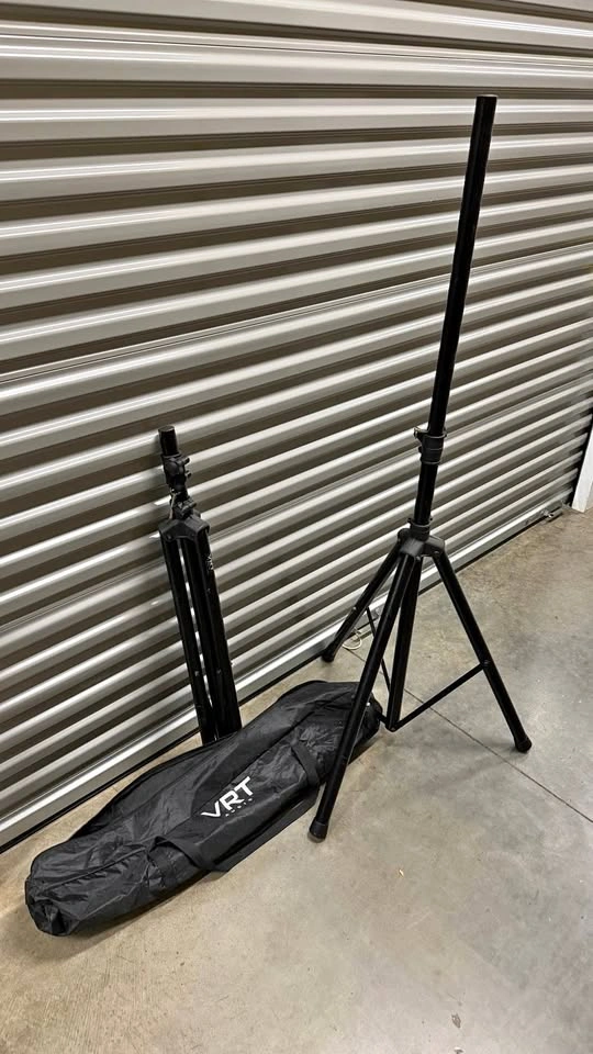 VRT Audio Adjustable Tripod Speaker/Light Stands w/ Bag