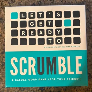 NEW Scrumble magnetic word game for your fridge