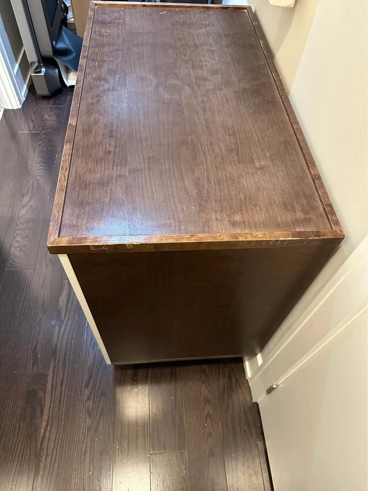 OEUF Classic White & Walnut Dresser Retail $2000 - photo 5