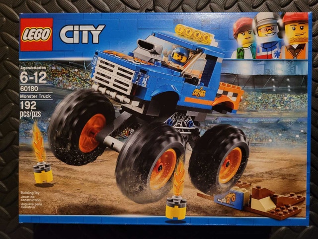 LEGO CITY 60180: Monster Truck, New and Factory Sealed