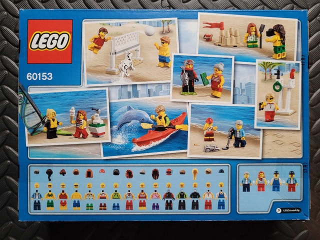 LEGO City 60153 People Pack Fun at the Beach, New & Sealed, Rare - photo 2