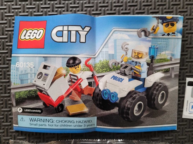 LEGO CITY Police 60135: ATV Arrest, Factory Sealed Bags, NO BOX - photo 2