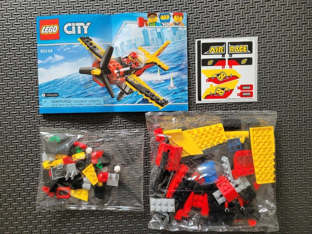 LEGO CITY 60144: Race Plane, New & Sealed Bags, NO BOX