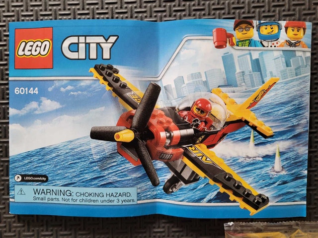 LEGO CITY 60144: Race Plane, New & Sealed Bags, NO BOX - photo 2