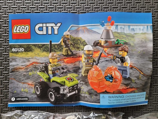 LEGO CITY 60120: Volcano Starter Set, Factory Sealed Bags NO BOX - photo 2