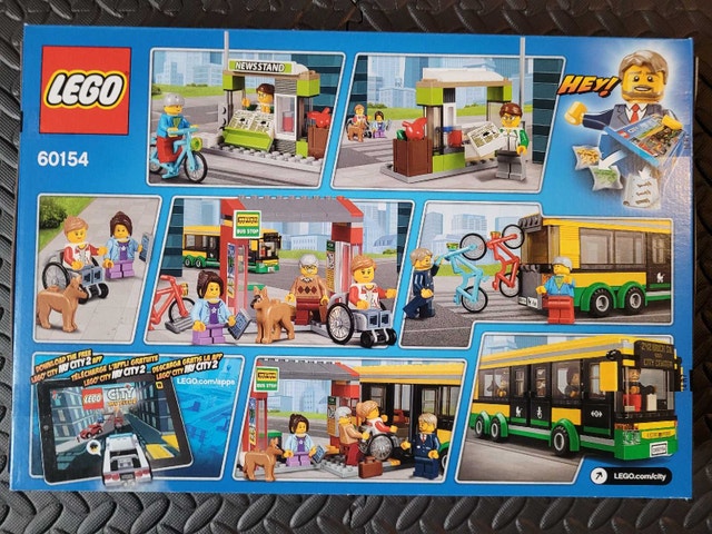 LEGO CITY 60154: Bus Station, New & Factory Sealed, Retired RARE - photo 2