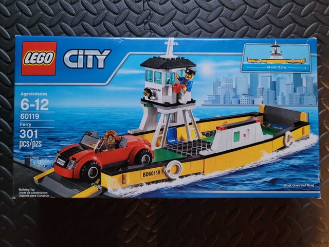 LEGO CITY Ferry 60119, New And Factory Sealed. Retired and Rare