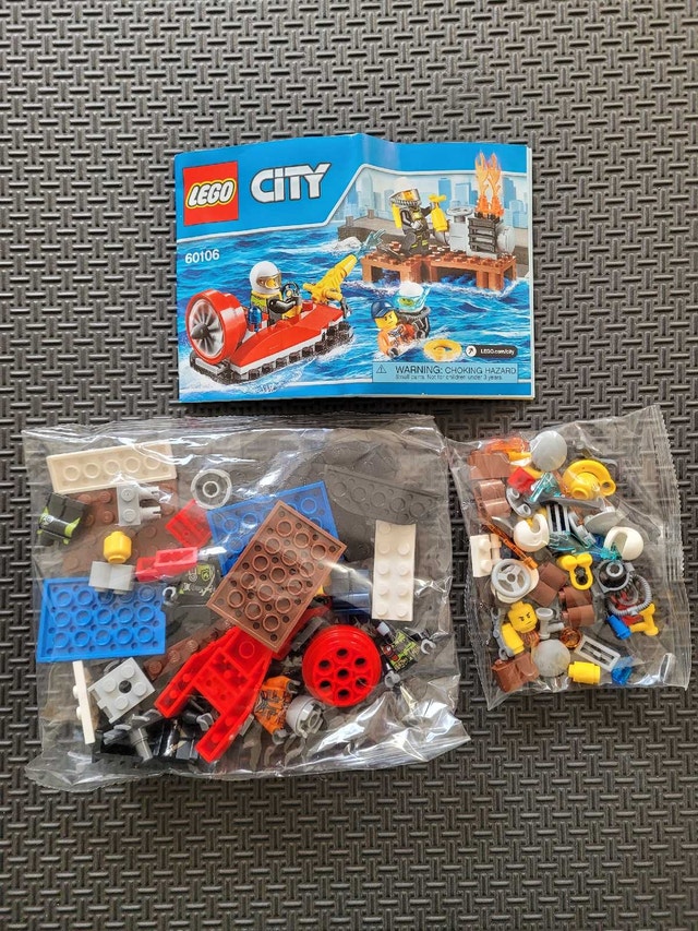 LEGO CITY 60106: Fire Starter Set, Factory Sealed Bags NO BOX