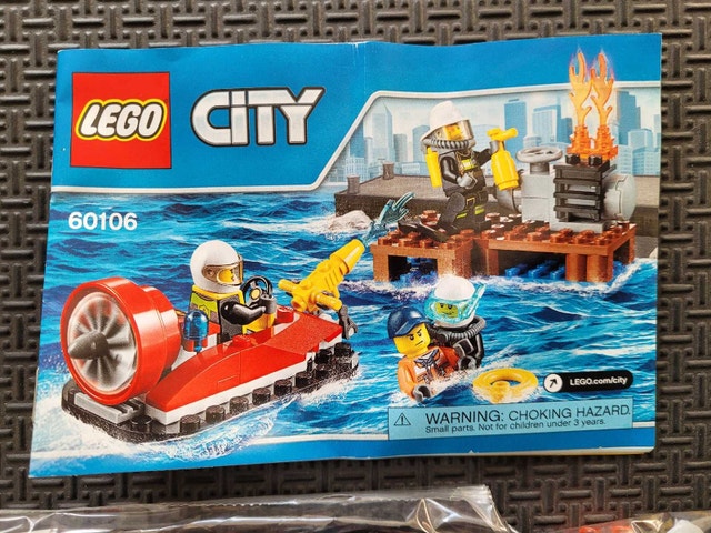 LEGO CITY 60106: Fire Starter Set, Factory Sealed Bags NO BOX - photo 2