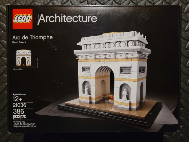 LEGO Architecture 21036 Arc de Triomphe, New & Factory Sealed