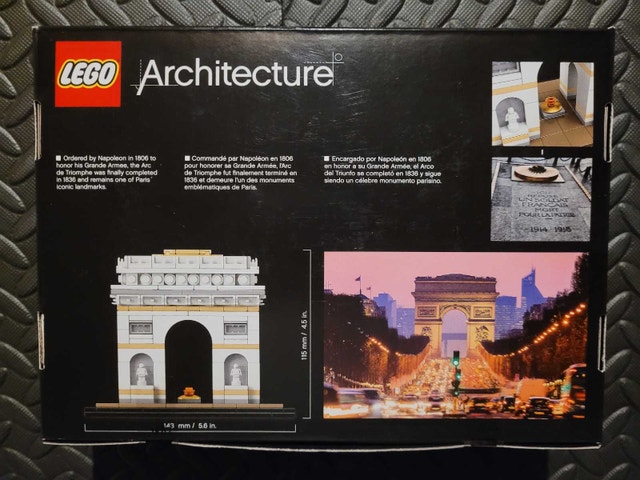 LEGO Architecture 21036 Arc de Triomphe, New & Factory Sealed - photo 2