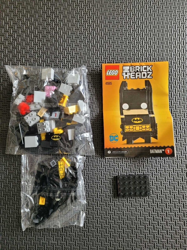 LEGO BrickHeadz 1 41585: Batman, New, Factory Sealed Bags NO BOX