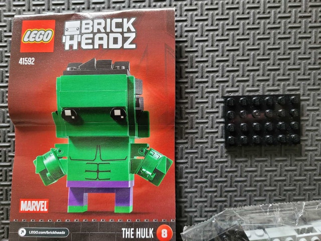 LEGO BrickHeadz #8 41592: The Hulk, Factory Sealed Bags NO BOX - photo 2