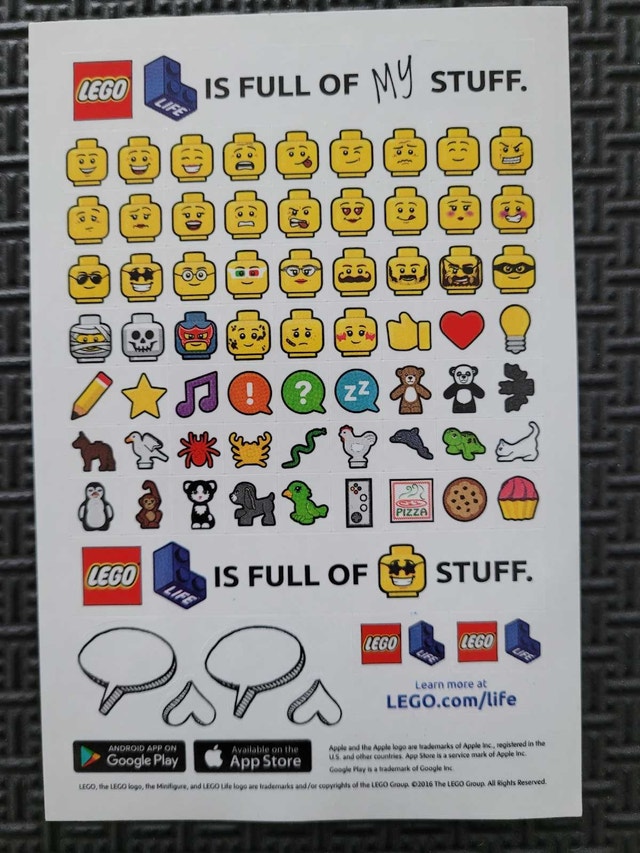 LEGO Sticker Sheets From 2016 Toys R Us Promo. Lot of 5 Sheets - photo 2