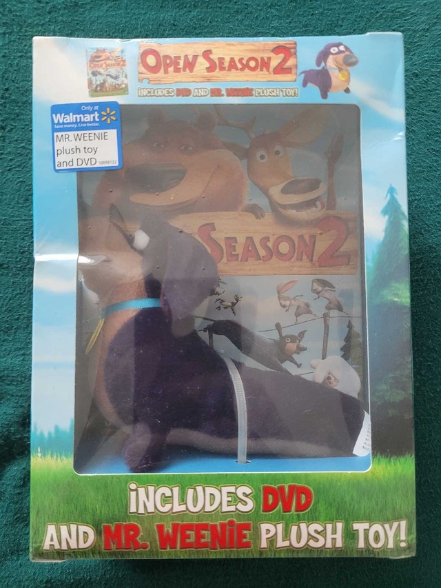 Open Season 2 DVD with Mr Weenie Plush - ULTRA RARE!