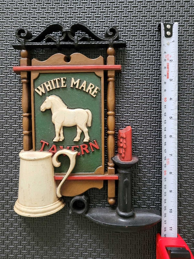 White Mare Tavern Vintage 1975 Syroco Wall Plaque - Rare! - photo 5