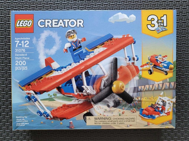 LEGO Creator 3-in-1 Daredevil Stunt Plane 31076, Factory Sealed