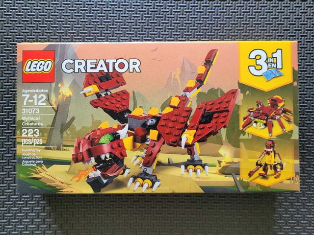 LEGO Creator 3-in-1 Mythical Creatures 31073 Factory Sealed