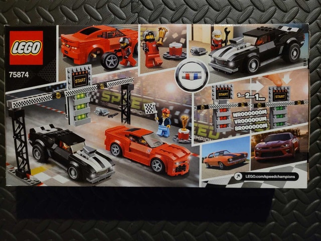 LEGO SPEED CHAMPIONS 75874: Chevrolet Camaro Drag Race, Sealed - photo 2