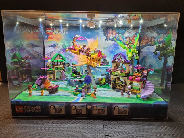LEGO Elves Store Display with 4 Sets & Working Lights