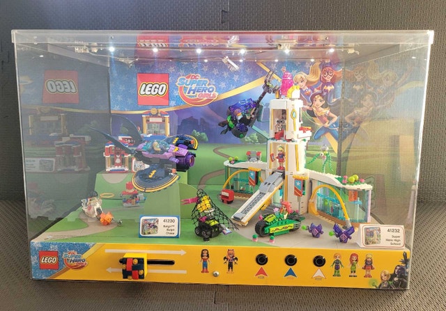 LEGO DC Super Hero Girls Store Display with Working Lights