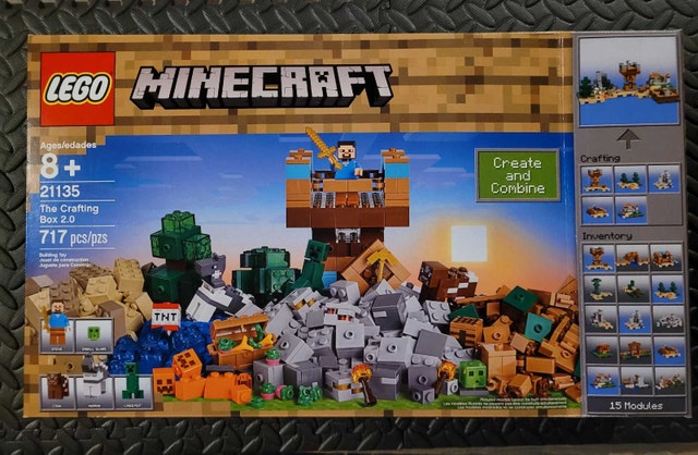 LEGO Minecraft 21135: The Crafting Box 2.0 - New & Sealed
