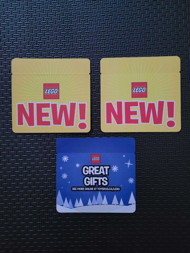LEGO 3 Store Shelf Signs Lot, 12.8cm X 12.2cm (5" X 4.75") NEW