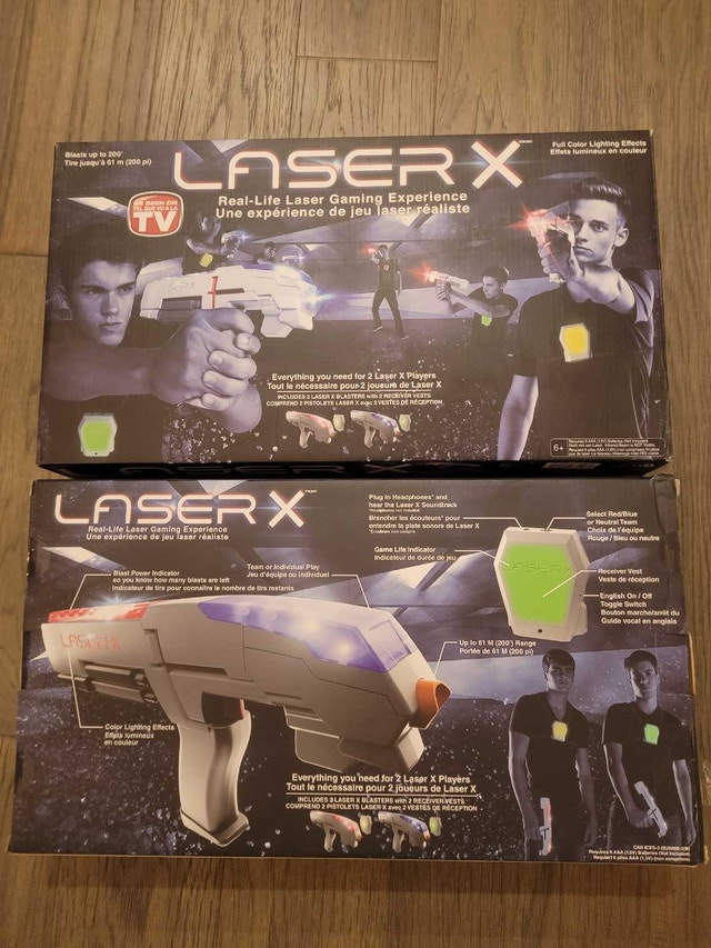 Laser Tag! 2 sets (4 guns and chest targets)