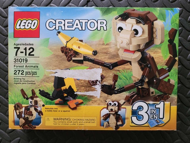 LEGO Creator 3-in-1 31019: Forest Animals, New & Sealed