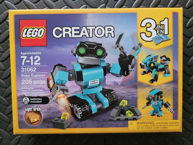 LEGO Creator 3-in-1 31062: Robo Explorer, New & Factory Sealed