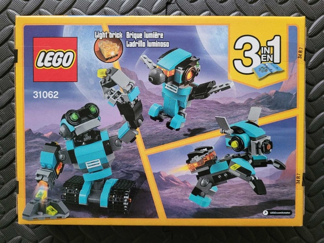 LEGO Creator 3-in-1 31062: Robo Explorer, New & Factory Sealed - photo 2