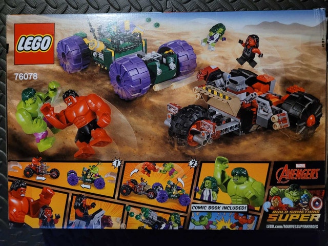 LEGO Marvel Super Heroes 76078 Hulk vs. Red Hulk, Factory Sealed - photo 3