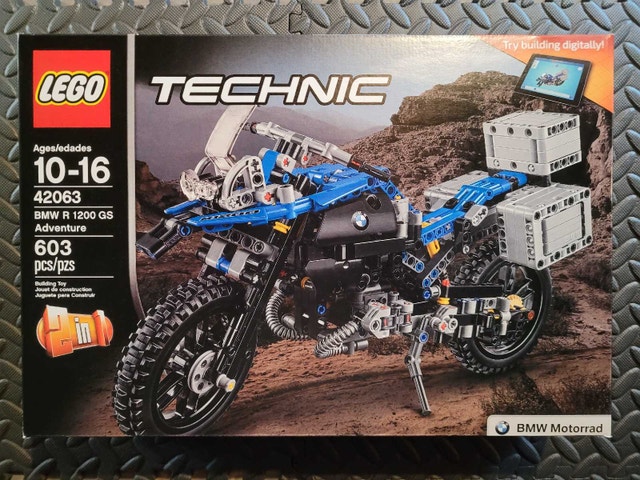 LEGO TECHNIC 42063 BMW R 1200GS Adventure, New & Factory Sealed