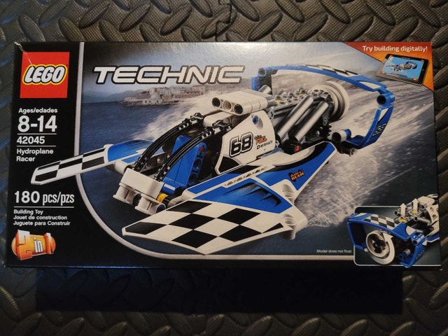 LEGO TECHNIC 42045: Hydroplane Racer, New & Factory Sealed