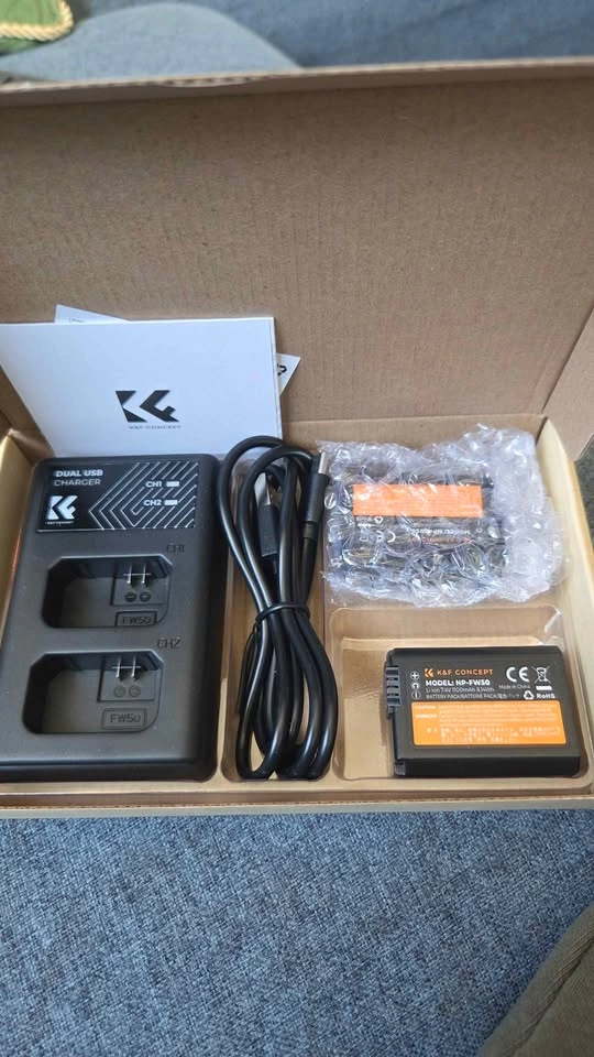 K&F Concept NP-FW50 Camera Battery & Dual USB Charger - photo 3