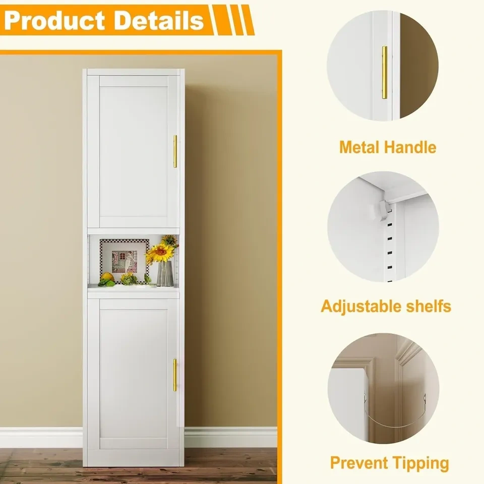White bathroom cabinet LD124684 - photo 3