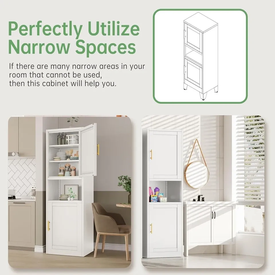 White bathroom cabinet LD124684 - photo 4