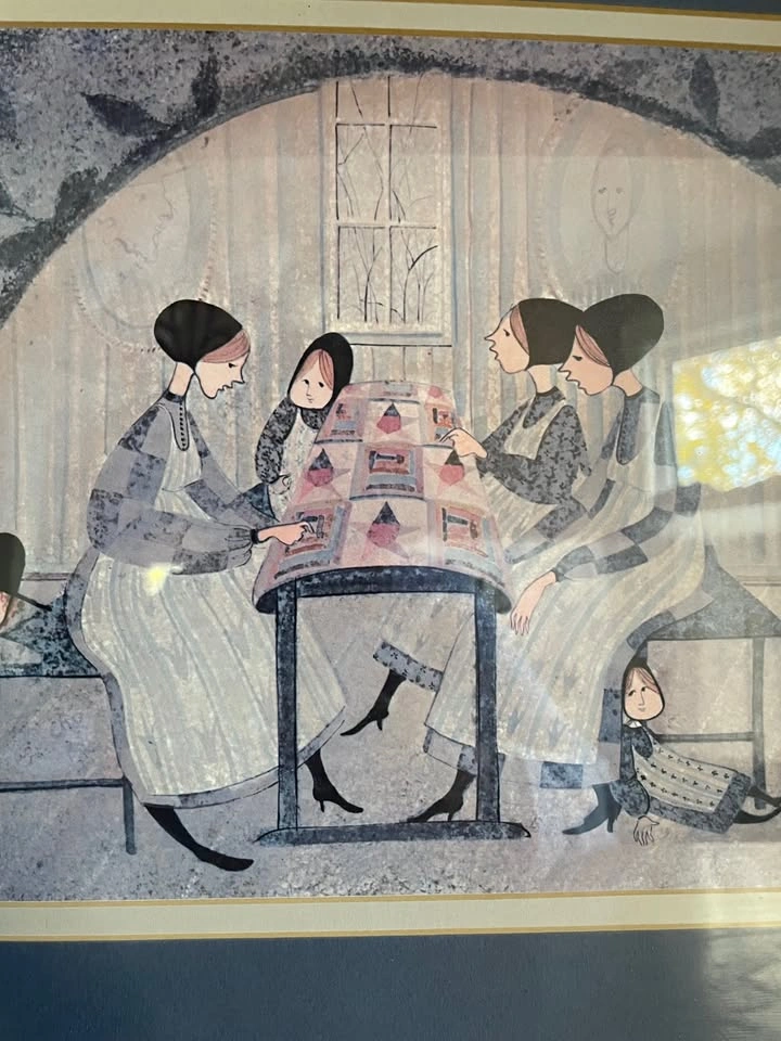 Pat Buckley Moss Quilting Amish Print Gossip - photo 2
