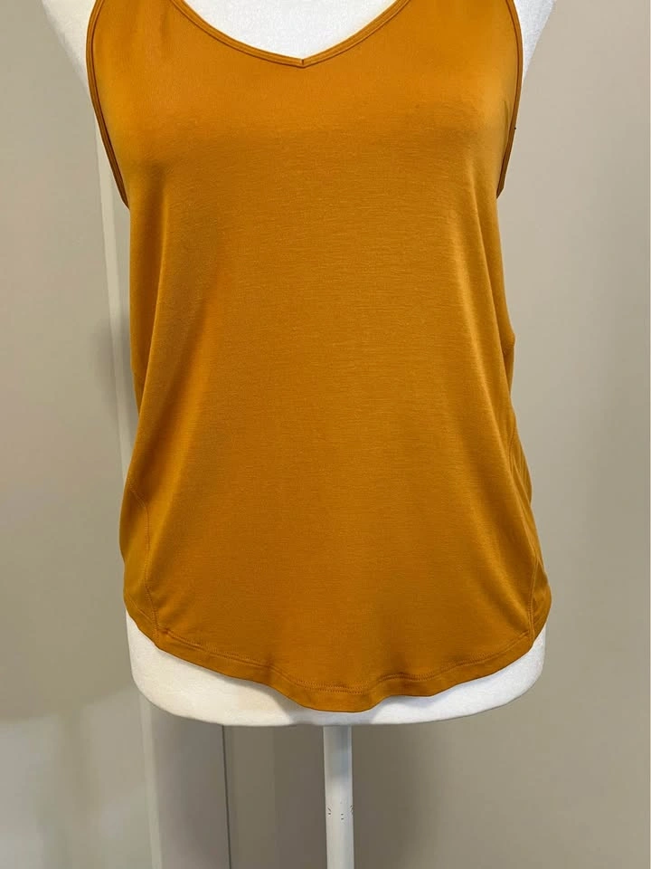 LULULEMON Mustard Yellow V-Neck Tank Top Size 8 - photo 3