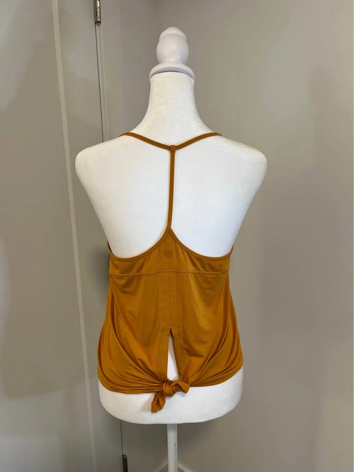 LULULEMON Mustard Yellow V-Neck Tank Top Size 8 - photo 4