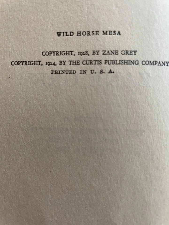 1928 Zane Grey Wild Horse Mesa - photo 5