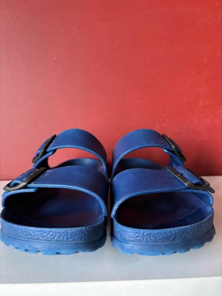 Birkenstock Arizona EVA blue slides - photo 3
