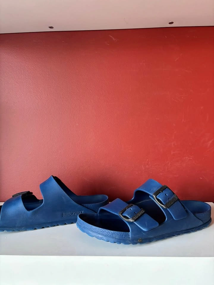Birkenstock Arizona EVA blue slides - photo 4