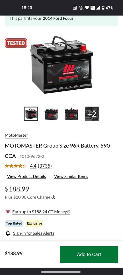 Car battery Size 96R, 590 CCA - photo 3